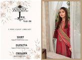 Wania by J.H Lawn Vol 4 Unstitched 3-Piece