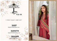 Wania by J.H Lawn Vol 4 Unstitched 3-Piece