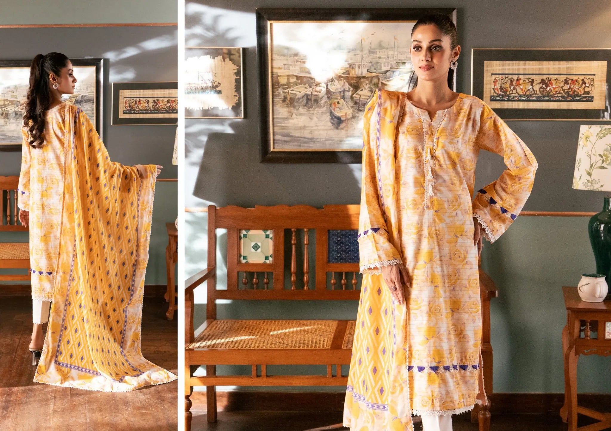 Salina Premium Bana Dora Lawn 3-PIECE