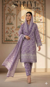 3-Piece Safina Premium Khaddar 2025