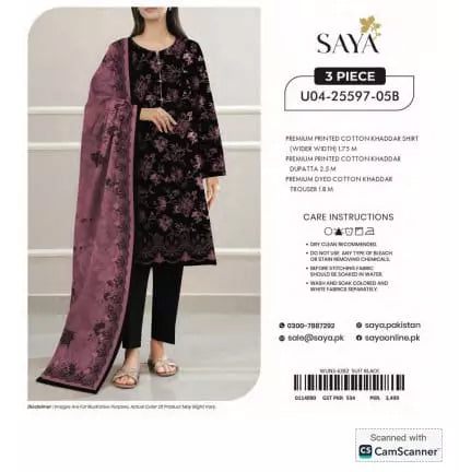 3-Piece Saya Premium Khaddar Vol-04 2025
