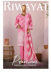 3 Piece Riwayat Embroidered Khaddar Vol-4 2025