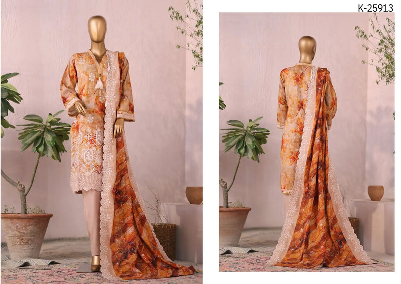 3 Piece Riwayat Embroidered Khaddar Vol-4 2025