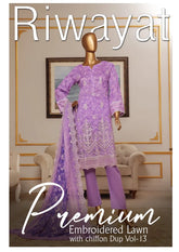 Riwayat Embroidered Lawn volume 13