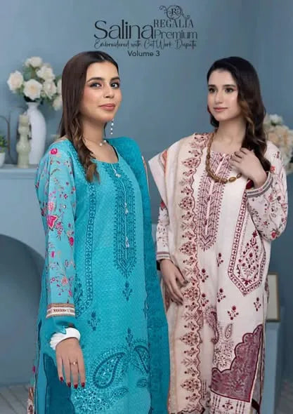Regalia Saliana Premium Embroidered  VOL 03