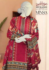 Minsa Slub Printed Lawn