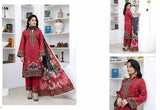 3-Piece Marooj Ethnic BanaDora Linen Printed Vol-01 2025