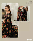 3-Piece Marooj Ethnic BanaDora Linen Printed Vol-02 2025