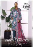 3 Piece Riwayat Printed Dobby Viscose Vol-03 2025
